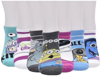 Disney Damen Decades No Show Set Socken, Weiss/opulenter Garten, 9-11