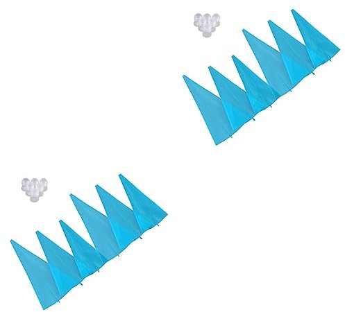 PRETYZOOM Juego de 2 Mangas Pasteleras de Silicona Reutilizables para Glaseado para Hornear Galletas Decoración de Pasteles de Grado Alimenticio 6 Unidades