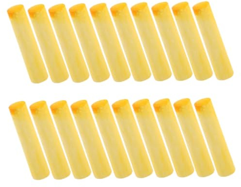 TOYANDONA 20 Gessetti Jumbo Spessi per Gessetti Lavabili per Marciapiedi e Lavagne Colore Giallo Sicuri e Facili da Cancellare per Disegni Esterni