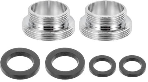 QUARKZMAN 2 st vattenmixer adapter, M28 hane till M22 hane med tätning, längd 13 mm