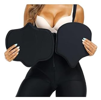 2 stycken Set med magbräda och ryggstödstavla, EVA-skum faja-brädor för formgivning och återhämtning, strömlinjeformad kompression, Lipo Foam Pads för magkapellåtstramning efter operation och