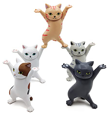 Igone Dancing Cats Pen Holder,Cat Lover Gifts,Creative the Coffin Dancers for Desk or Home Decoration Ornaments Small Item Storage Cute Working Cats 5PCS