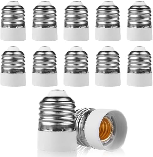12 Adaptateurs E27 à E14 : Adaptateur pour lampes LED et CFL