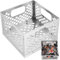 Pasimy 12 x 12 x 7.5'' Charcoal Firebox Basket for Offset Smoker Stainless Steel Fire Basket Fire Box for Smoker BBQ Grill Accessories