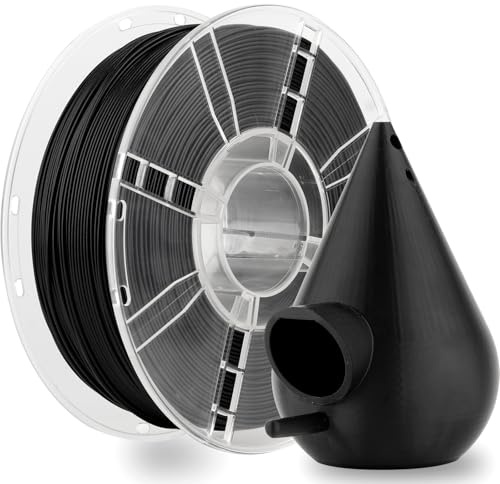 LVVJ3D ASA Filament 1.75mm Schwarz,3D Drucker Filament ASA, Hohe UV Beständigkeit,Geruchsarm,Perfekt für den Druck von Outdoor Funktionsteilen,Passend für die meisten FDM 3D Drucker, 1kg/Spule