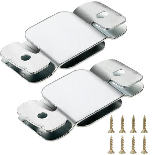 Lot de 4 connecteurs de canapé sectionnels - Connecteurs de meubles emboîtables avec vis - En acier inoxydable - Raccords de canapé universels - Pour canapé loveseat