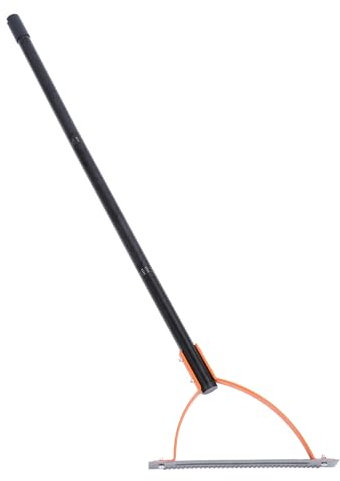 Tagliaerba Manuale, Frusta per con Lama a Doppio Taglio, Maniglia Regolabile, Tagliaerba Manuale, Strumento Tagliaerba per Cortili, Giardini, Prati (3 Sezioni)