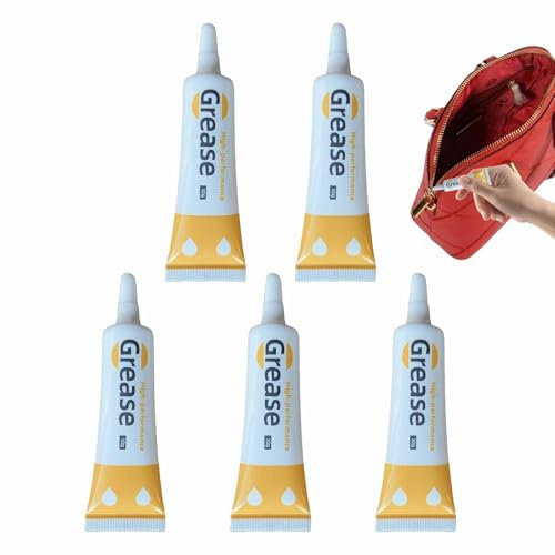 Lubricante Para Cremalleras De 5 Piezas - Grasa Para Cremalleras De Ropa, Tubo De Cremallera | Lubricante Para Cremalleras De Tela Multifuncional, Aceite Para Cremalleras De Ropa