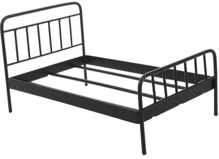 Toyvian mobili in miniatura giocattolo letto mini giocattolo della casa delle bambole cucciolo Miniature delle bambole ferro da stiro Nero
