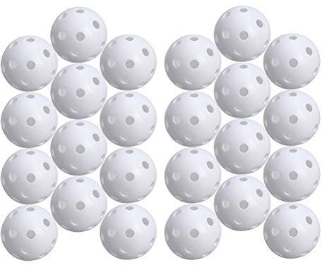 YeahiBaby Golf Trainingsbälle Übungsbälle 24 Stücke (Weiß)