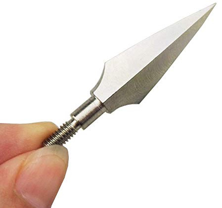 SHARROW 12pcs Archery Arrowheads Traditional Hunting Points Metal Arrow Tips Arrow Head Broadheads for Crossbow Compound Recurve Bow Shooting (Type 2)