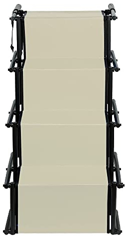 Rampa per cani portatile per auto, adatta per cani di grandi dimensioni e piccole. La scala pieghevole per auto è pratica e veloce, può sopportare un peso di 60 kg (beige)