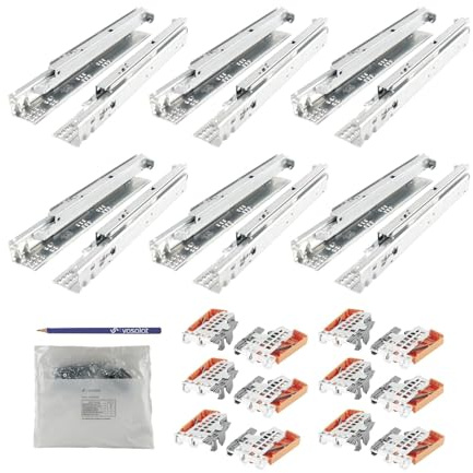 Blum Tandem plus Blumotion Vollauszug 560H, 450mm mit Kupplung für 6 Schubladen