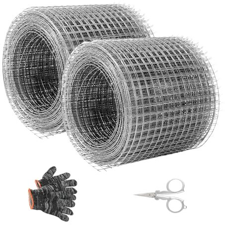 Grillage Anti Rongeur 10 cm*6 m Grille Anti Rongeur Grillage Cloture Grillage INOX Grille Anti Rongeur Grillage Jardin Protection du Jardin Contre Les Rongeurs Anti Souris Anti Rat (2, Grau)