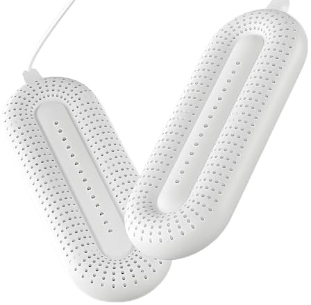 YNNHUDEEP Potente essiccatore elettrico con tecnologia IC, timer 4-12H e antibatterico, ideale per stivali umidi, scarpe sportive e guanti da sci, spina EU
