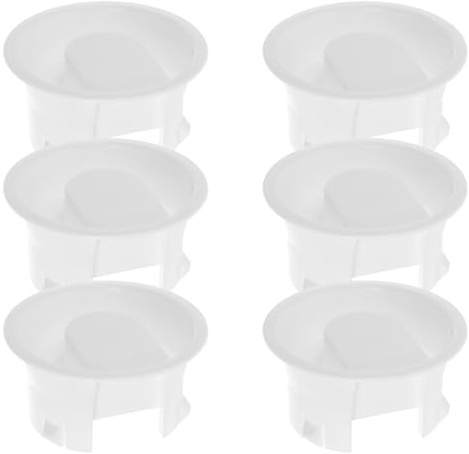 GRIRIW 6 pezzi Coperchi per Caraffa in Vetro Copertura Antipolvere e Antispruzzo per Brocche Acqua e Succo Facili da Pulire Compatibili con Caraffe da Frigorifero e Brocche Bistro Bianco