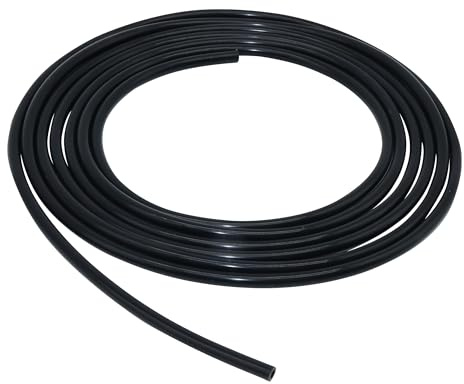 LAVMHAB silikonslang 6 mm ID x 9 mm OD 3 meter längd, flexibel silikongummi, luftslang för pumpöverföring (svart)