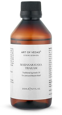 Mahanarayana Thailam 200ML - Aceite Ayurvédico Tradicional para Masajes Relajantes, Cuidado de Músculos y Articulaciones, Alivio Natural, Bienestar Corporal Ayurveda