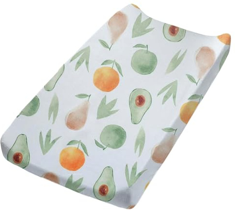 Baby Diaper Changing Pad Cover Elastic Cotton Cradle Mattress Sheets | Cute Pattern Nursery Changing Mat Cover Breathable Changing Table Cover 32''X 17''（Cover Only, Pad Not Included）
