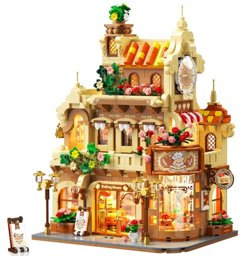 PLAXSOON Set di 1289 mattoncini modulari per decorazioni per la casa, regalo per adulti e ragazze a partire dai 12 +