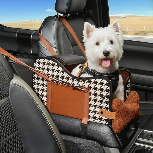 Console centrale per cani, seggiolino auto per cuccioli, console centrale per cani di piccola taglia