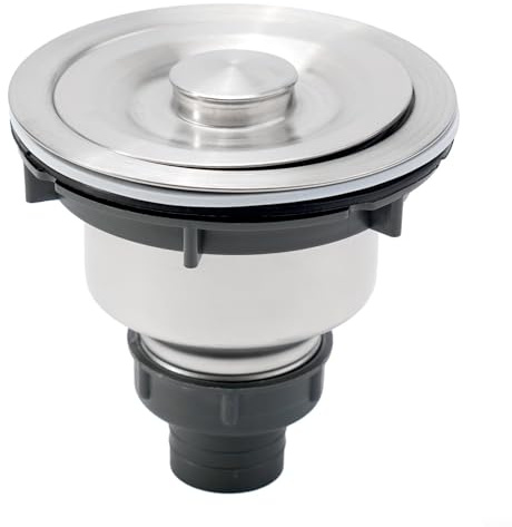 Tapón de drenaje de acero inoxidable para fregadero de cocina con inserto extraíble, filtro de recogida de alimentos, protector de malla, para ABS duradero y acero
