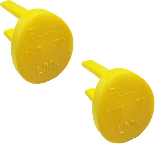 Yellow Safety Switch Key Compatible with Craftsman Radial Arm Jointer Band Drill Sears Table Saw, Sander, Band Saw, Drill Press Parts- Oval (2pcs-pack)