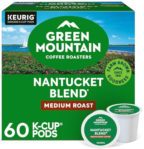 Green Mountain Coffee Roasters Nantucket Blend Keurig Single Serve K-Cup Pods, Medium Roast Coffee, 60 Count (6 Packs of 10)