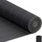 INMOZATA PVC Sichtschutzmatte 100x500cm mit Dreifach Verstärkung Innen, Balkon Sichtschutz Garten Zaun Sichtschutz mit Kabelbindern,Windschutz Wasserdicht ohne Bohren für Balkon Garten Terrasse-Grau