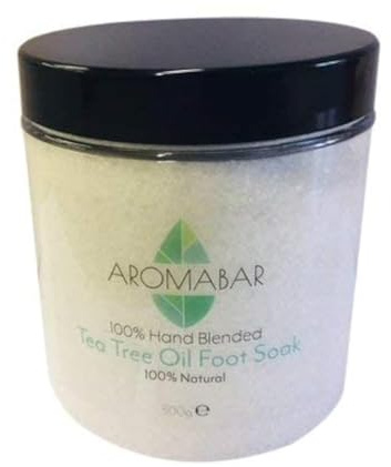 Aromabar Tea Tree Oil Foot Soak 300g Epsom Salts Soothes Tired Feet Combats Foot Odour 100% Pure & Natural