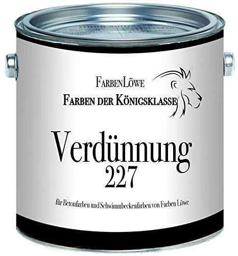 Farben Löwe Entfetter Verdünnung 227 - Spezialverdünnung extra für Betonfarben und Schwimmbeckenfarben von Farben Löwe (1 L)