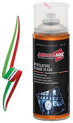 RILEVATORE DI FUGHE DI GAS METANO GPL E ARIA COMPRESSA SPRAY 400ml  MADE IN ITALY 