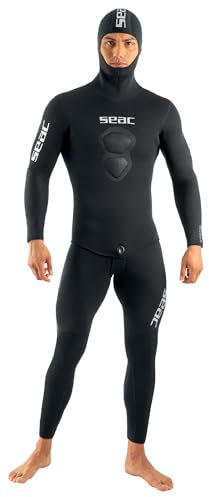 Seac Royal, 7 mm Neopren-Tauchanzug für Freitauchen, Latzhose und Kapuzenjacke