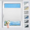 TFSKY Plissee ohne Bohren Verdunkelung Klemmfix Weiß B75 x H200 cm Thermo Plissees Verdunklung 100% Blickdicht Plisseerollo für Fenster & Tür Verdunklungsplissee Sonnenschutz Sichtschutz