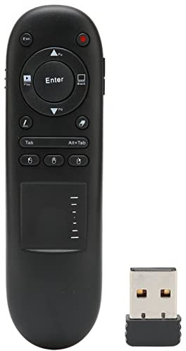 VBESTLIFE Präsentations-Clicker mit Touchpad, Fernbedienungsstift, 2,4 GHz Wireless Presenter PPT Page Turning Pen für Büro, Klassenzimmer