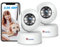 Ctronics 2.5K 4MP WLAN Überwachungskamera Innen, PC & Handy Fernzugriff, 355°/120° Schwenk & Neigung, 8 Preset-Positionen, Auto-Tracking, Farbnachtsicht, 2-Wege-Audio, 2.4/5GHz WiFi (2 Stück)