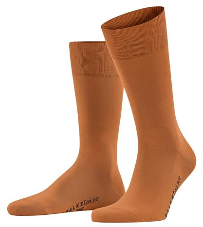 FALKE Herren Socken Cool 24/7 M So Baumwolle einfarbig 1 Paar, Orange Sapote 8058, 45-46