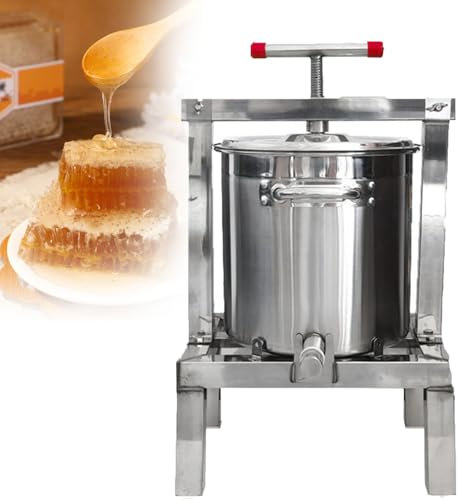 Pressoir Manuel à Miel,Pressoir à Cidre En Acier Inoxydablepressoir Manuel à Raisin D'Un Gallon Pour La Fabrication De Vin Et De Jus De Fruits.