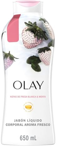 Olay Fresh Outlast Cooling White Strawberry & Mint Body Wash, 650 ml/22 oz