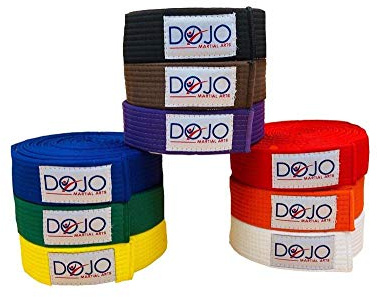 Dojo Plain Coloured Karate Belt Deluxe Judo Belt Taekwondo Belt Martial Arts Belt 240cm 280cm 320cm