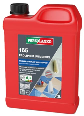 PareXLANKO - Imprimación para todos los soportes - 165 PROLIPRIM UNIVERSAL - Listo para usar - Regula la porisidad - Interior/Exterior - Favorece la adherencia - Blanco - Bidón 2L