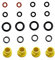 Joint torique de rechange pour buse de tuyau 2.640-729.0 - Joint torique en caoutchouc pour nettoyeur K2 K4 K5 K6 K7 A