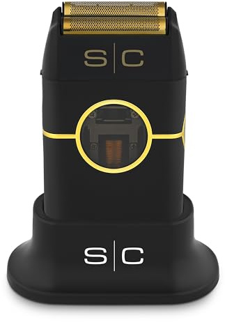 StyleCraft Instinct Metal Cordless Double Foil Shaver with IN2 Vector Motor Intuitive Torque Control, USB-C Rechargeable (Black)