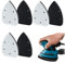 6pcs 5-Holes Sander Sandpaper Backing Pads, Triangle Sanding Pads Multitool Sanding Pads for Sander Accessories Replacement Cushioning & Flexibility