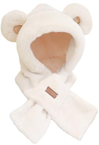 ChAusa Peloso Addensare Cappello Bambino Invernale, Cappello Inverno per Bambino, per Arrampicata Sci Sport Copricapo Capibara Oversize Copricapo Cartoon Cappelli per Adulti