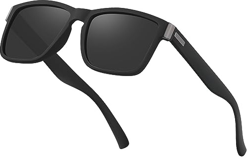 Aullwyr Occhiali da Sole Polarizzati per Uomo e Donna - Design Quadrato Occhiali con Protezione UV400 per la Guida