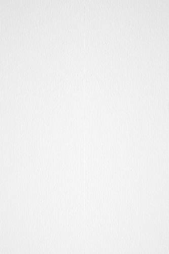 100 ark naturlig vit kartong 240 g dubbelsidig filtmarkerad med linjestruktur DIN A4 210 x 297 mm, Acquerello Bianco, perfekt för inbjudningar, visitkort, certifikat, matkort, displayer