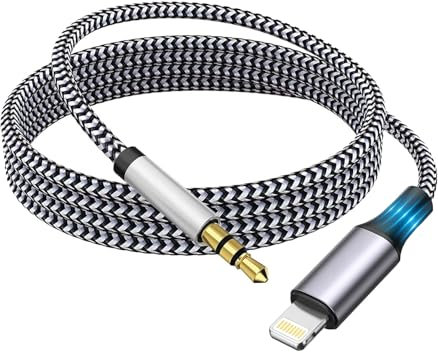 Cable Aux certificado de Apple MFI para iPhone, un cable de audio de Jack de 3,5 mm para iPhone 14 13 12 11 xs xr x 8 7 6 iPad