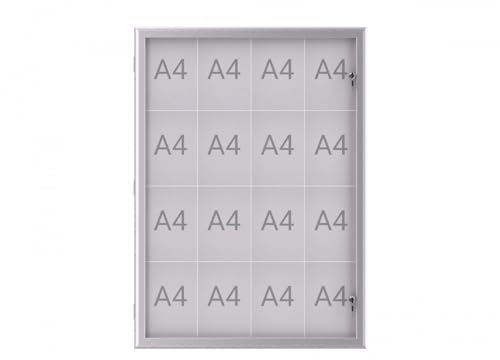 MAUL | Schaukasten MAULexcite | Außenhöhe 1304 mm | Kapazität 16 x DIN A4