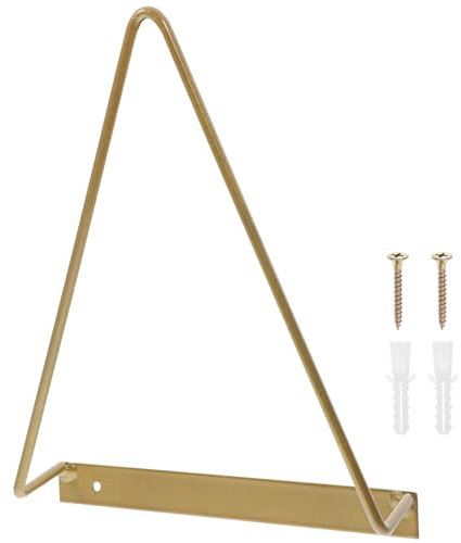 MAGICLULU Étagère Murale En Fer Triangulaire Pour Rangement D'Albums Vinyles - Support Mural Stable Et Pratique Pour Maison Bureau Et Écoles